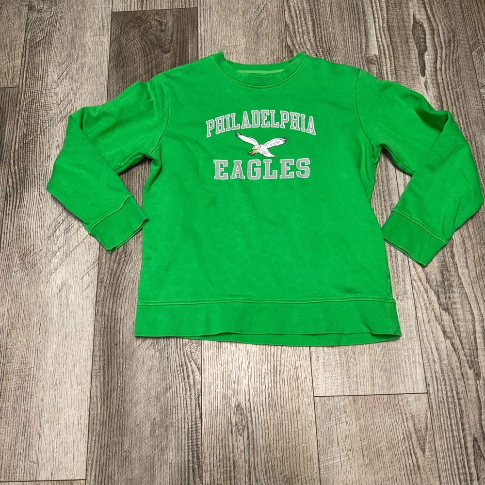 Fanatic’s Philadelphia Eagles Pro line green gray crewneck sweatshirt NFL XL